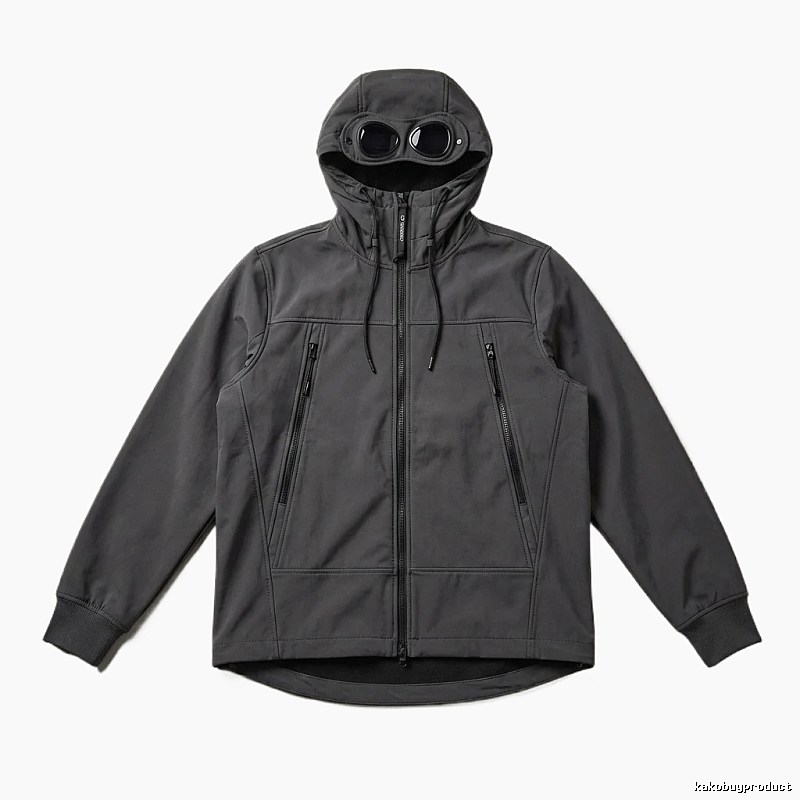 C.P. Hooded Functional Style Grey Coat