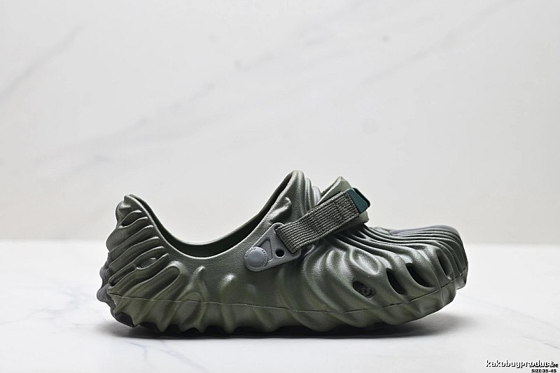 Crocs Pleated Trendy Green Shoes