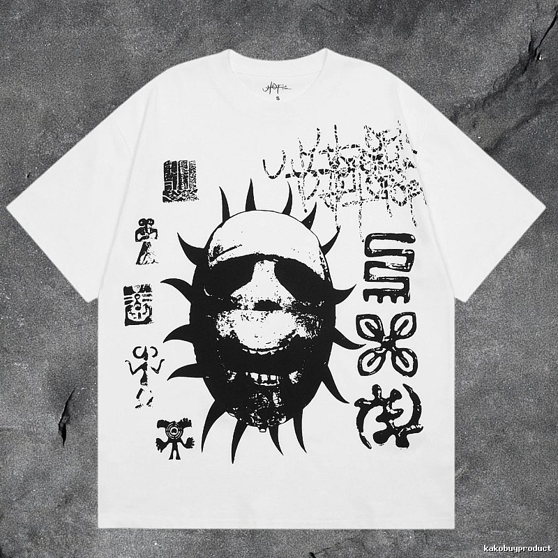 Denim Tears White Graphic T-Shirt Logo Detail