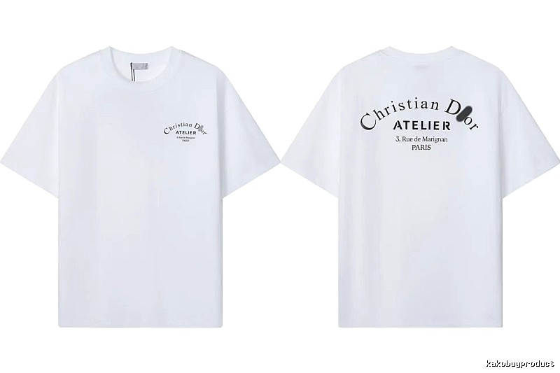 Dior Atelier Minimalist Style White T-Shirt