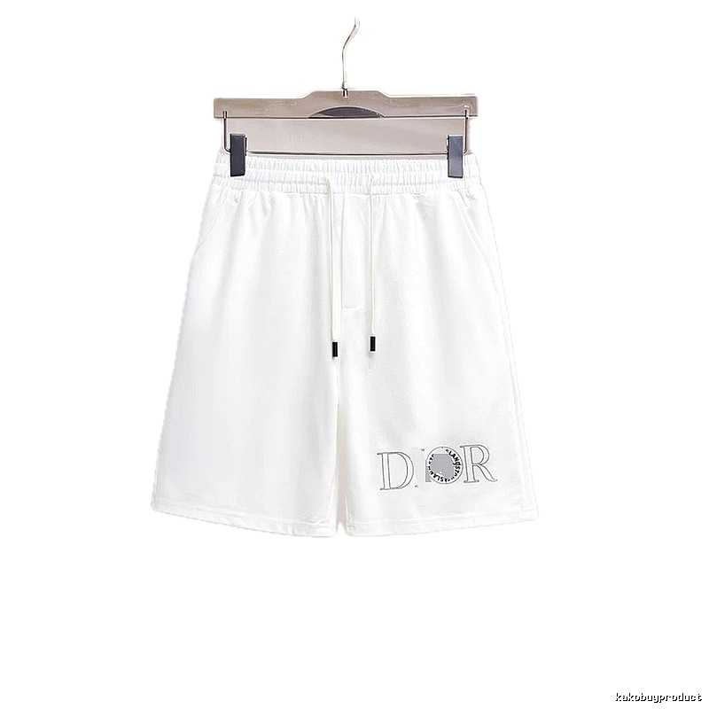 Dior Letter Print Casual Style White Shorts