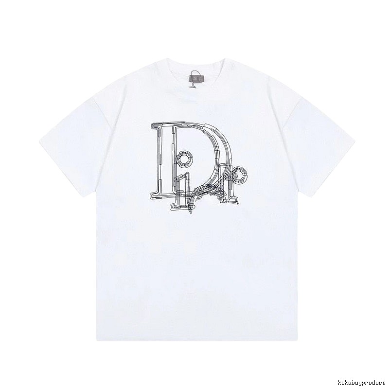 Dior Minimalist Line Logo White T-Shirt