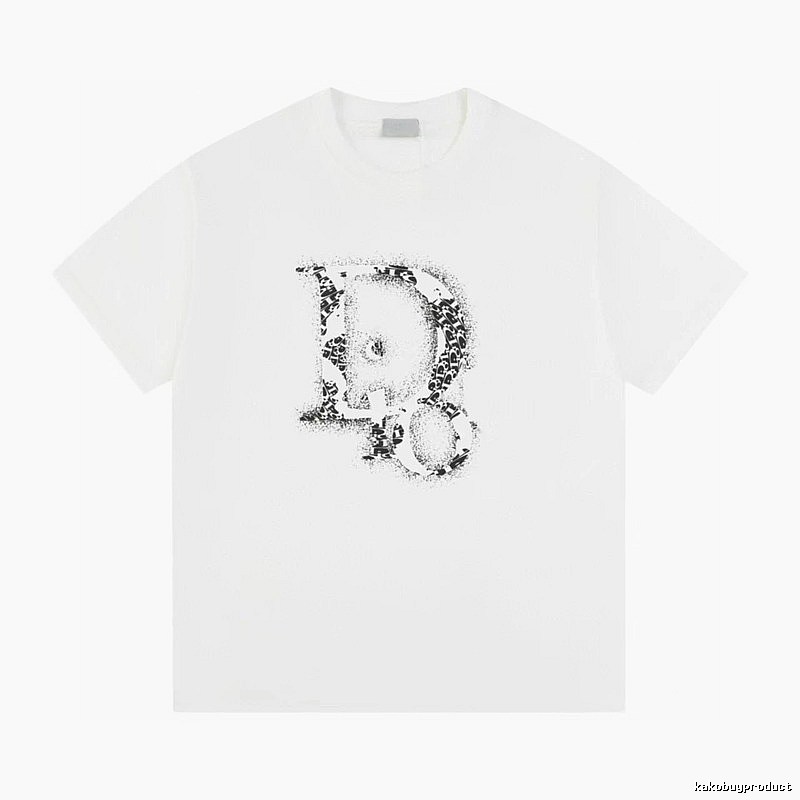 Dior Minimalist Monogram White Short-sleeved T-shirt