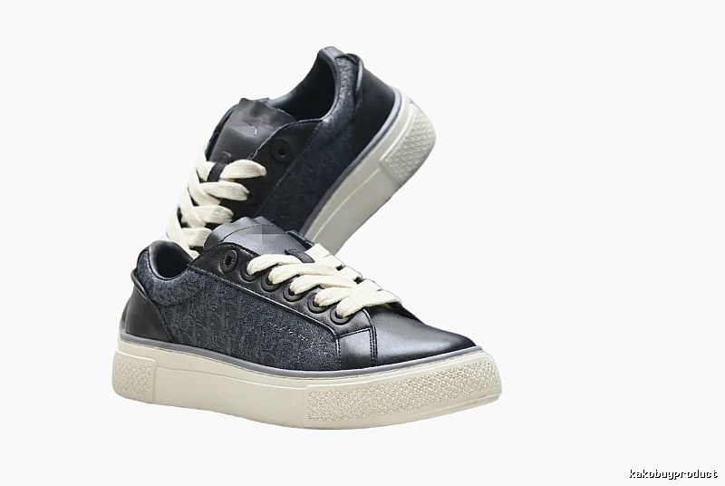 Dior monogram casual style black shoes