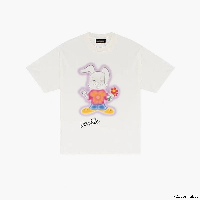 DREW Cartoon Rabbit Street Style Off-white T-shirt