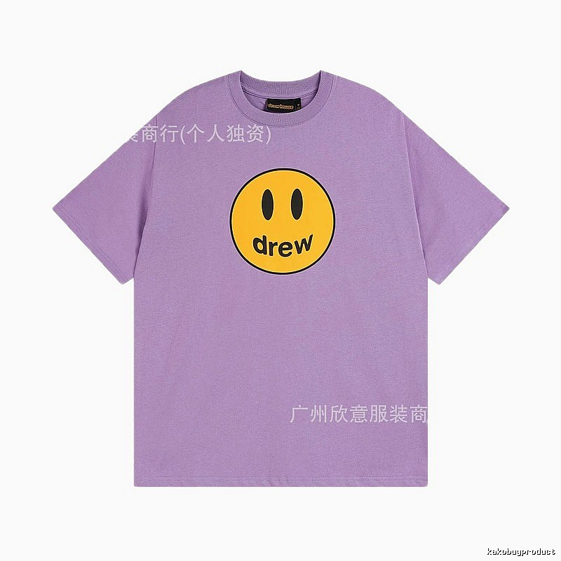 DREW Smile Street Style Purple Short Sleeve T-shirt