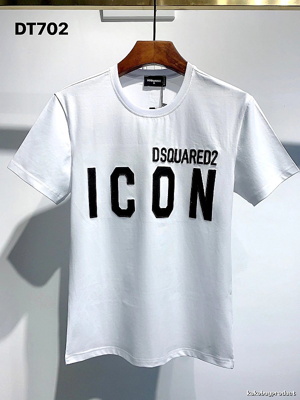 DSQUARED2 ICON Streetwear White Short-sleeve T-shirt