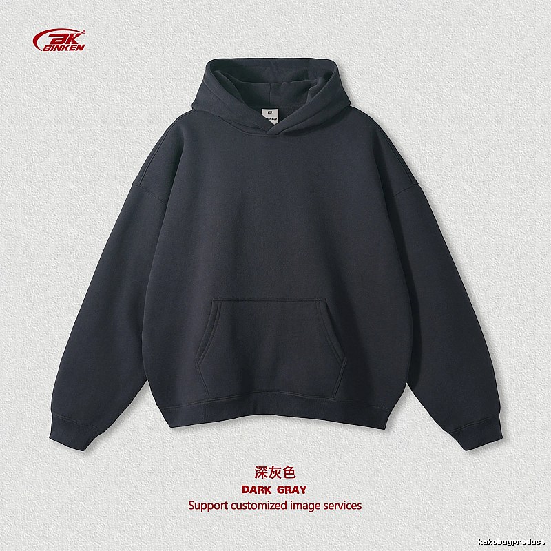 Easy Match Pullover hoodie Navy Blank Kangaroo for Everyday Use