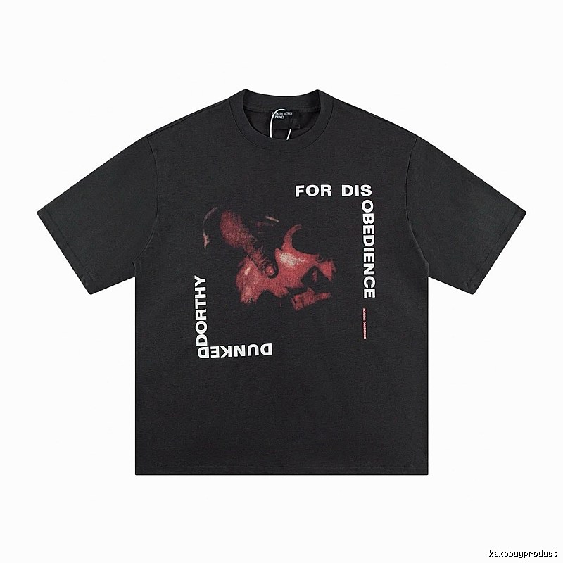 ERD GRJKD Dark Print Black Short Sleeve T-Shirt