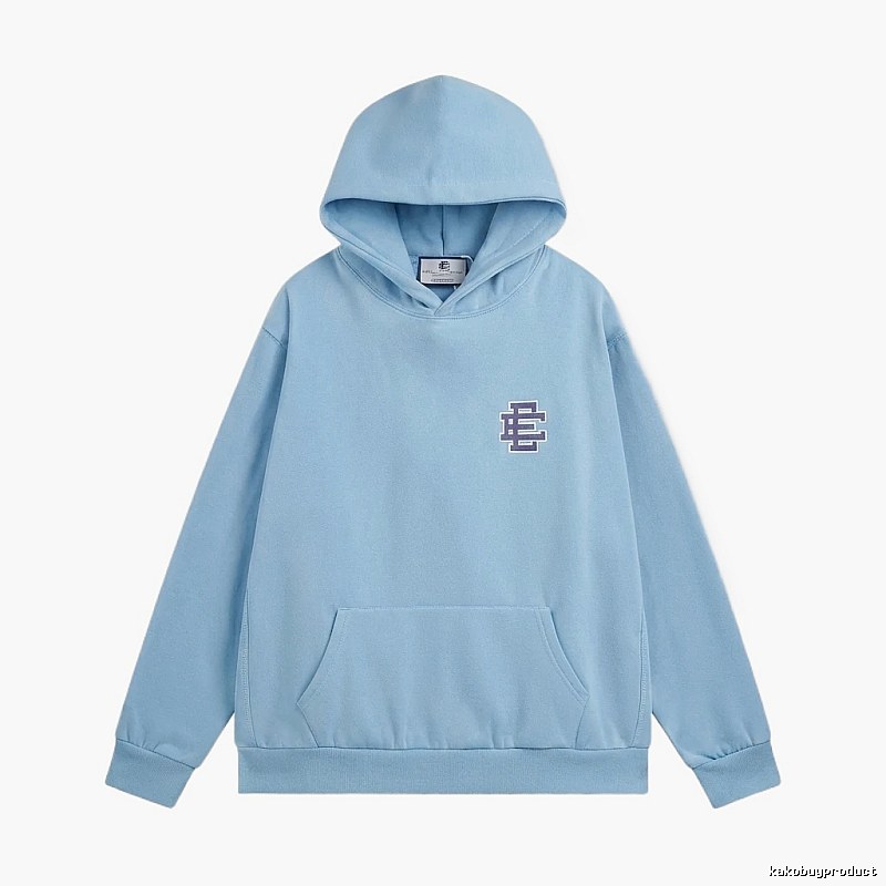 Eric Emanuel Classic Simple Style Blue Hoodie