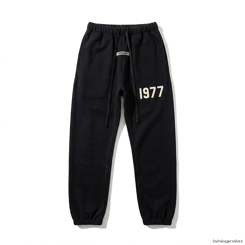 ESSENTIALS 1977 Casual Black Sweatpants