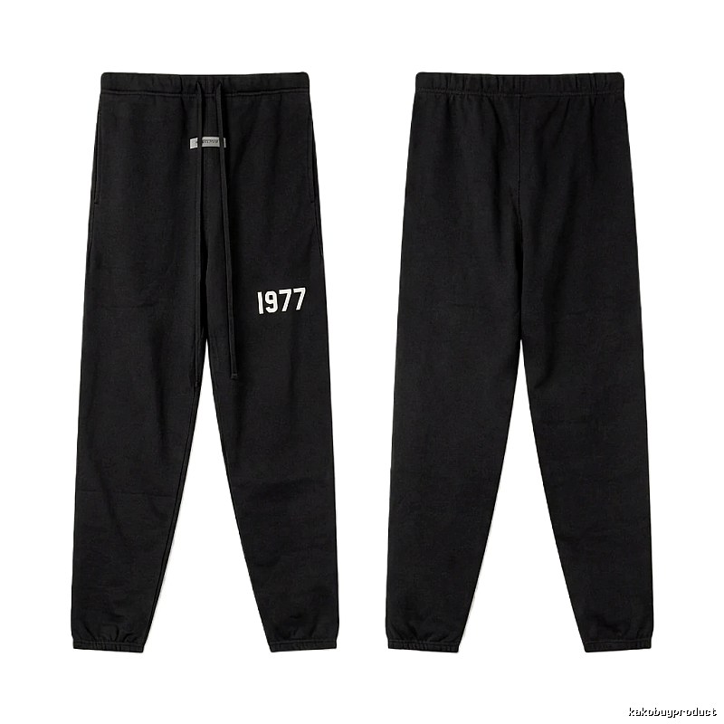 ESSENTIALS 1977 Minimalist Style Black Pants