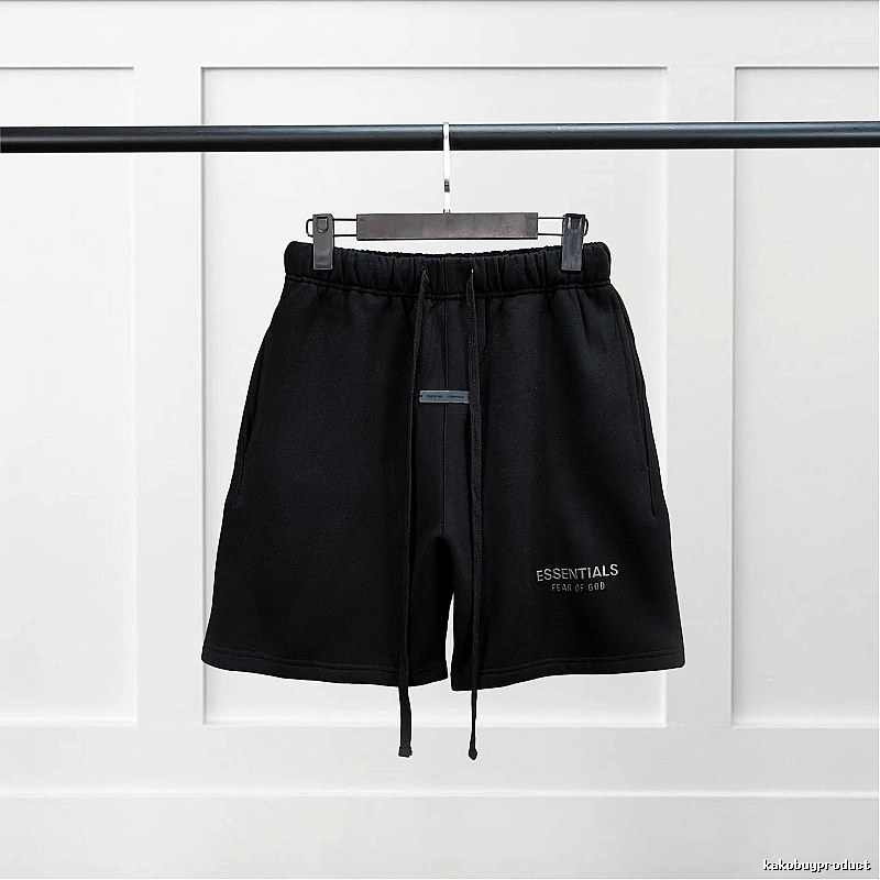 ESSENTIALS Basic Black Shorts