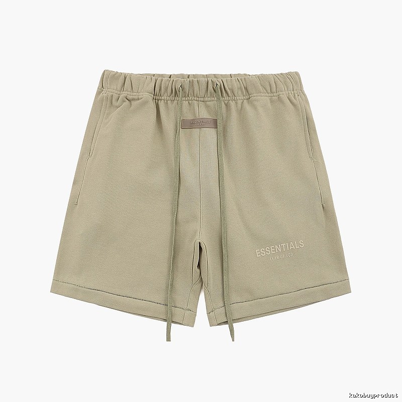 ESSENTIALS Basic Khaki Shorts