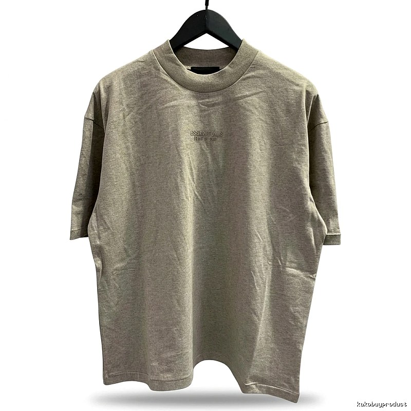ESSENTIALS Basic Light Gray T-shirt