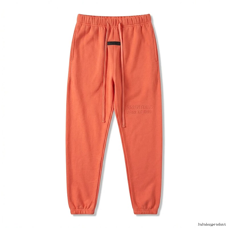 ESSENTIALS Basic Orange Sweatpants