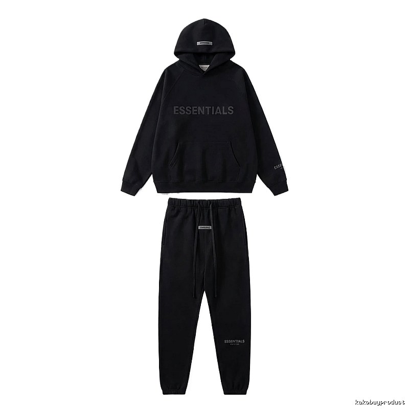 ESSENTIALS casual style black suit