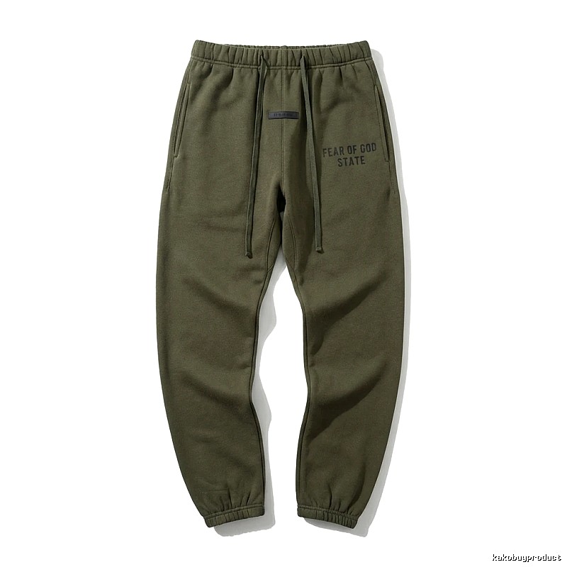 ESSENTIALS casual style olive green sweatpants
