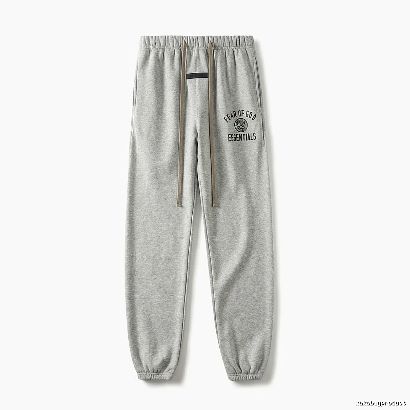 ESSENTIALS minimalist light gray sweatpants