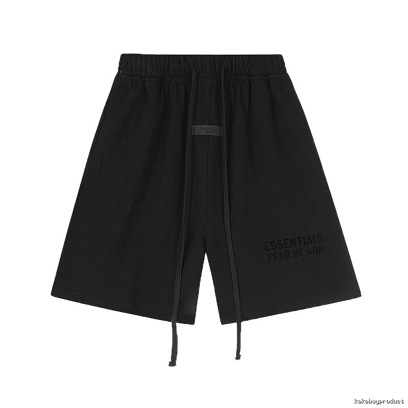 ESSENTIALS minimalist style black shorts
