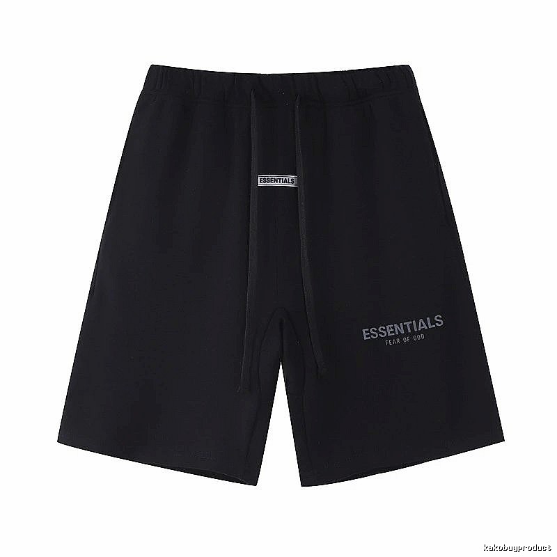 ESSENTIALS minimalist style black shorts
