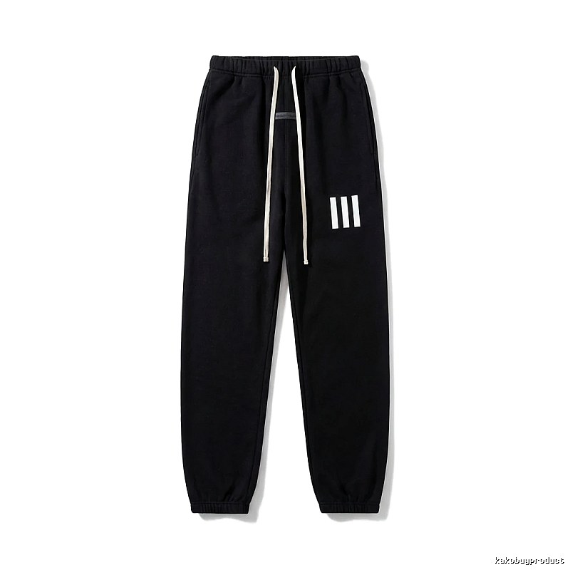 ESSENTIALS minimalist style black sweatpants