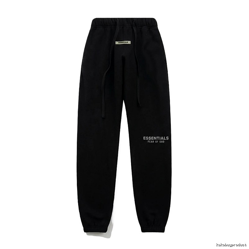 ESSENTIALS minimalist style black sweatpants