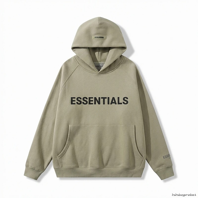 ESSENTIALS Simple Style Grey Hoodie