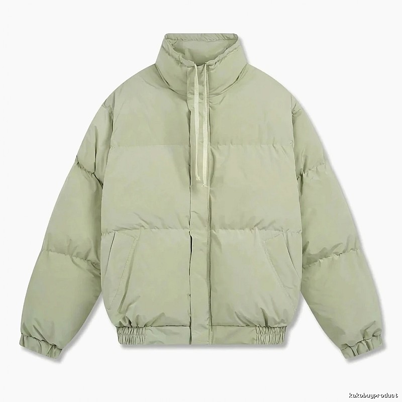 ESSENTIALS trendy brand simple style light green cotton-padded jacket