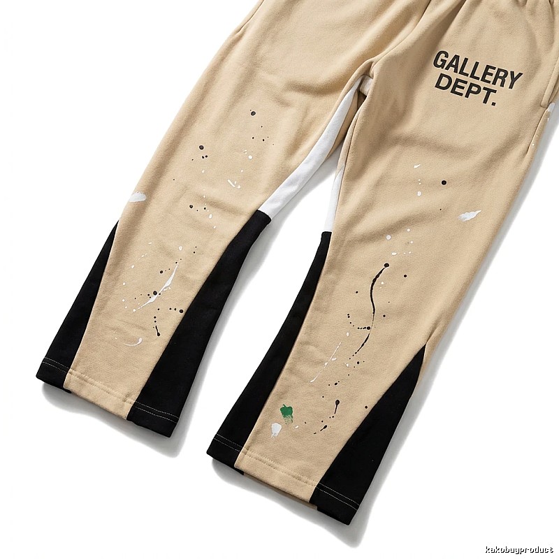 Gallery Dept. Graffiti Style Beige Sweatpants