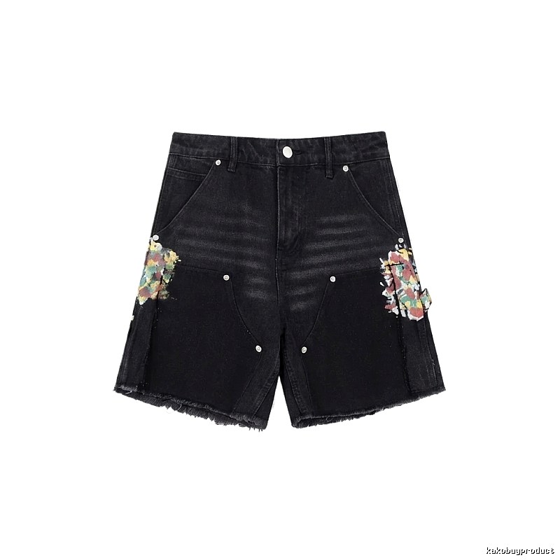 Gallery Dept Graffiti Style Black Shorts