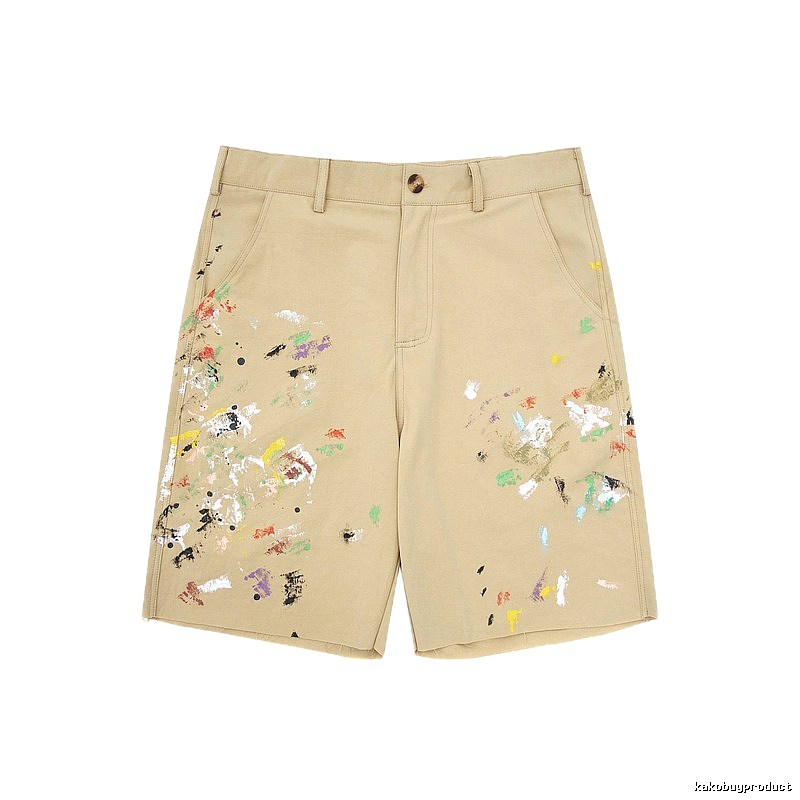 Gallery Dept Graffiti Style Khaki Shorts