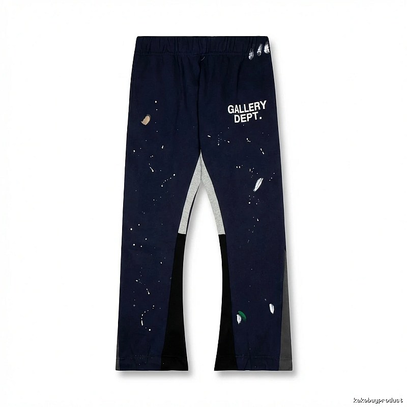 Gallery Dept graffiti-style navy blue pants