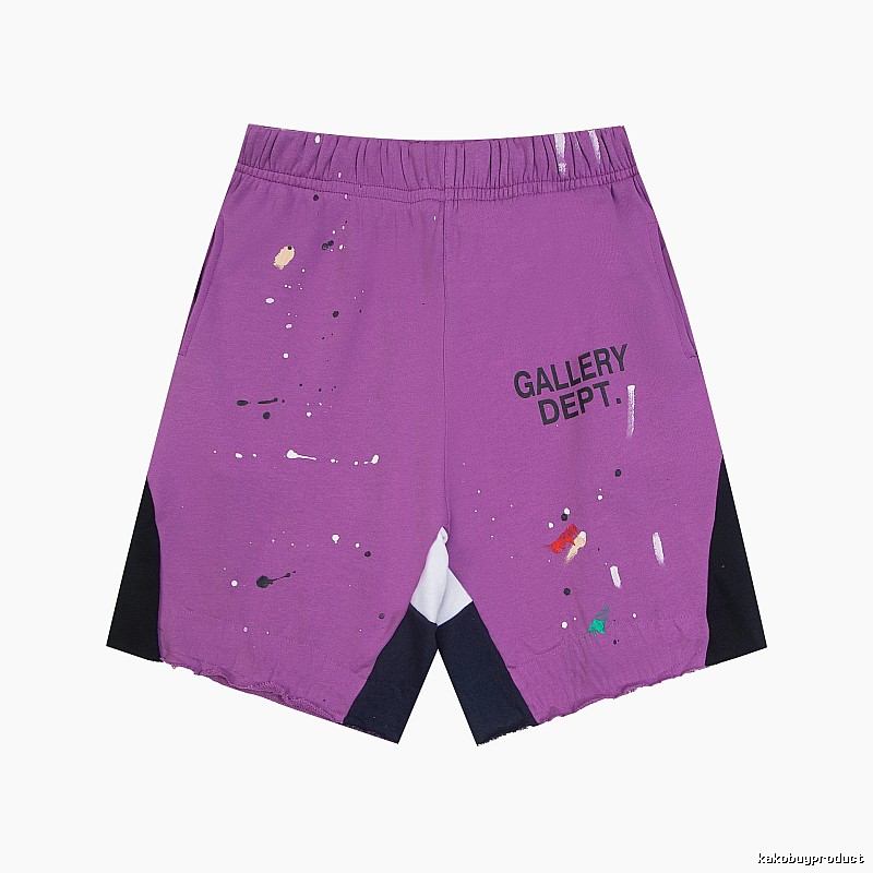 Gallery Dept. graffiti-style purple shorts