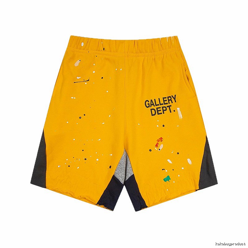 Gallery Dept. Graffiti-style Yellow Shorts