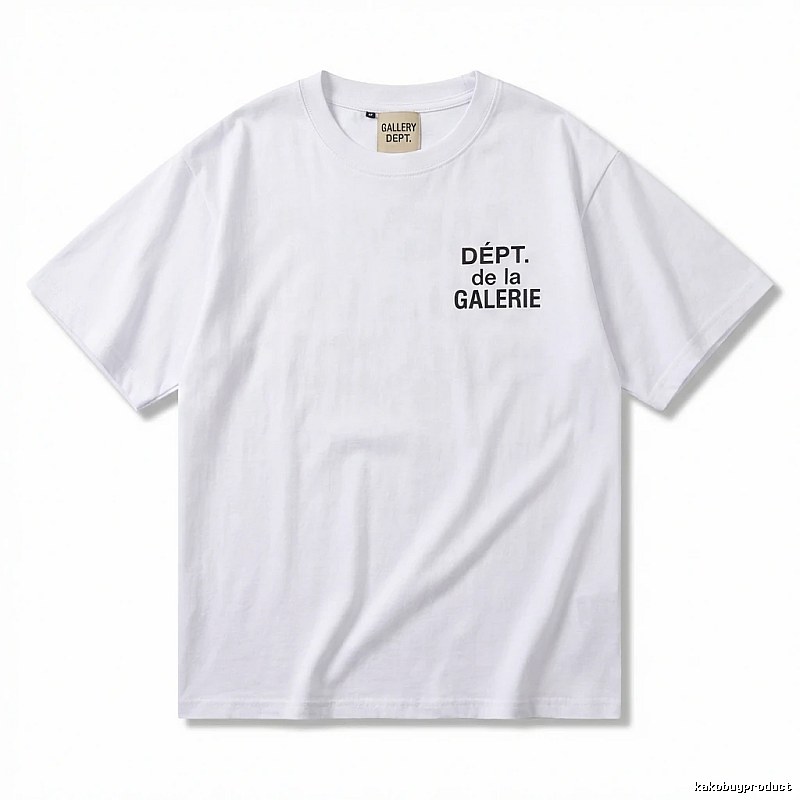 Gallery Dept Minimalist Style White T-shirt