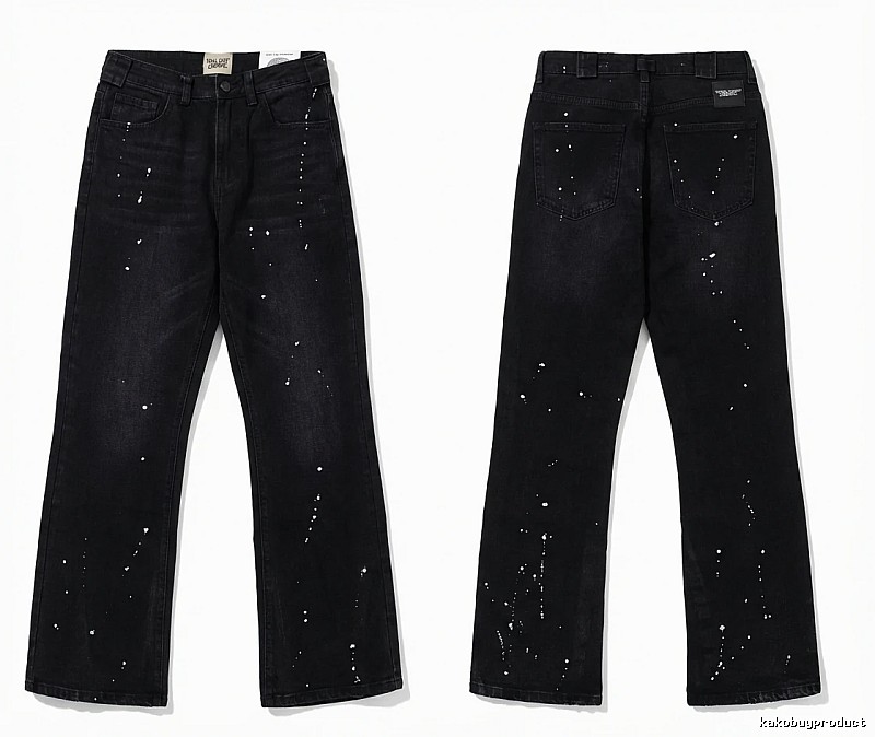 Gallery Dept Splatter-paint Style Black Jeans