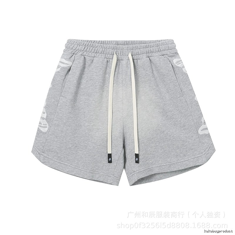Godspeed Print Street Style Light Gray Casual Shorts