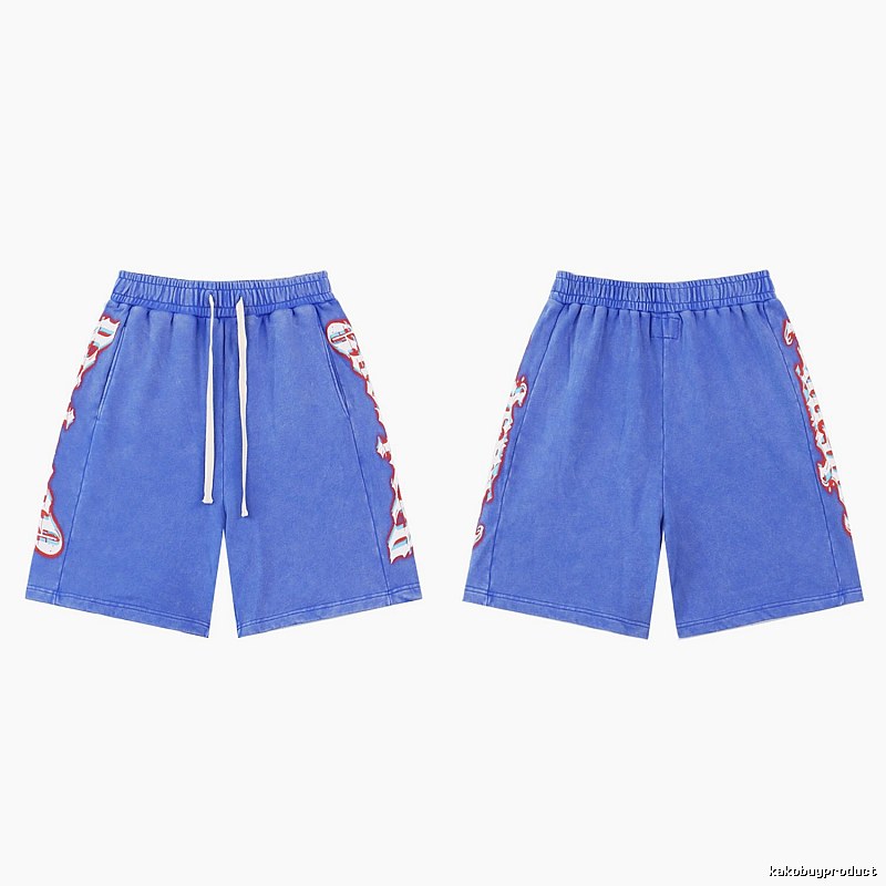 Godspeed Printed Street Style Blue Shorts