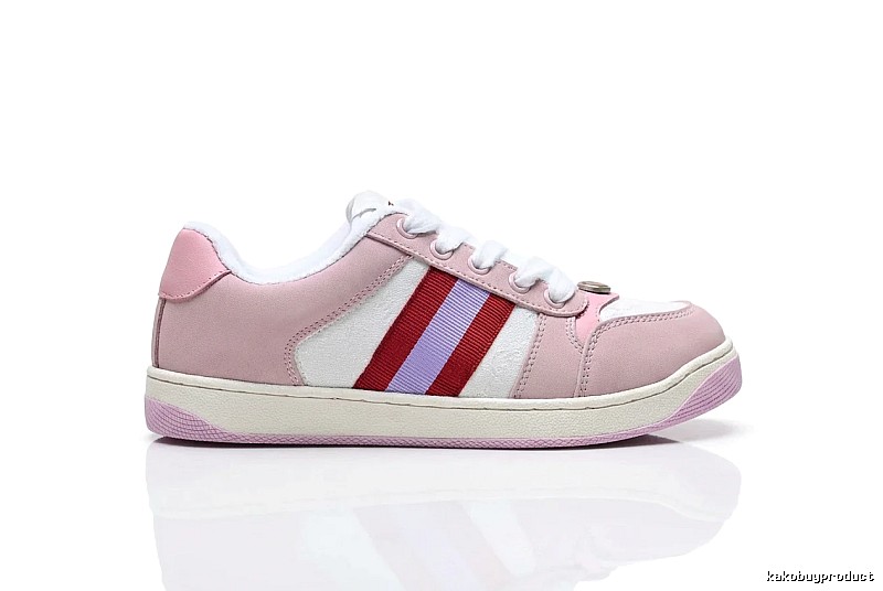 Gucci pink retro-style sports shoes