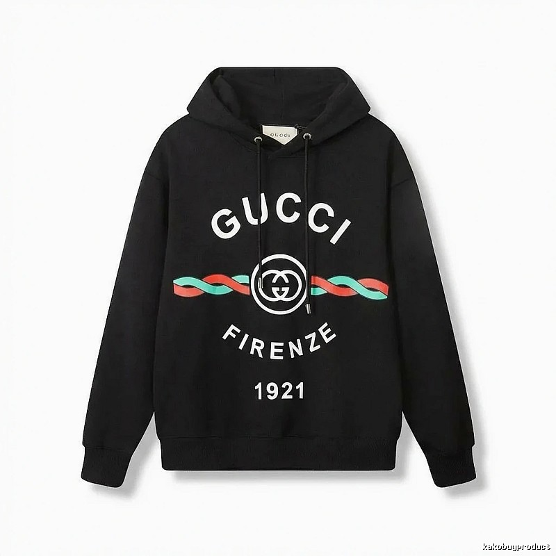 Gucci retro-style black hoodie