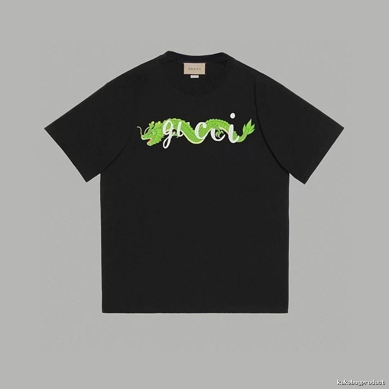 Gucci Year of the Dragon Collection Trendy Black Short-sleeve T-shirt
