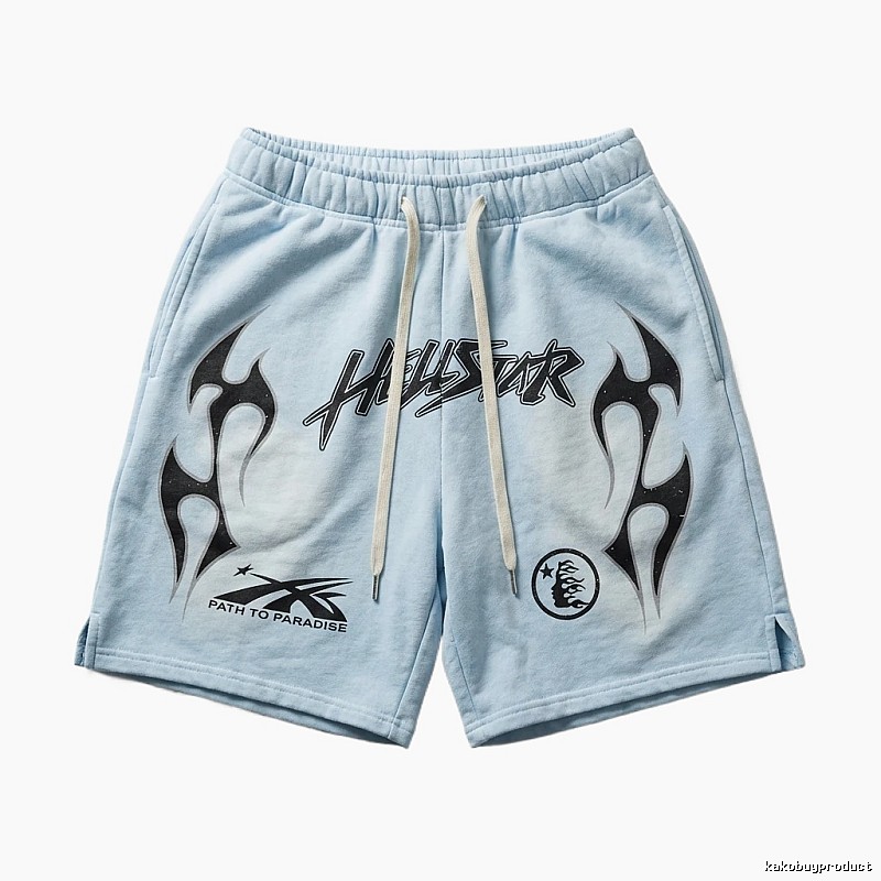 Hellstar dark style light blue shorts