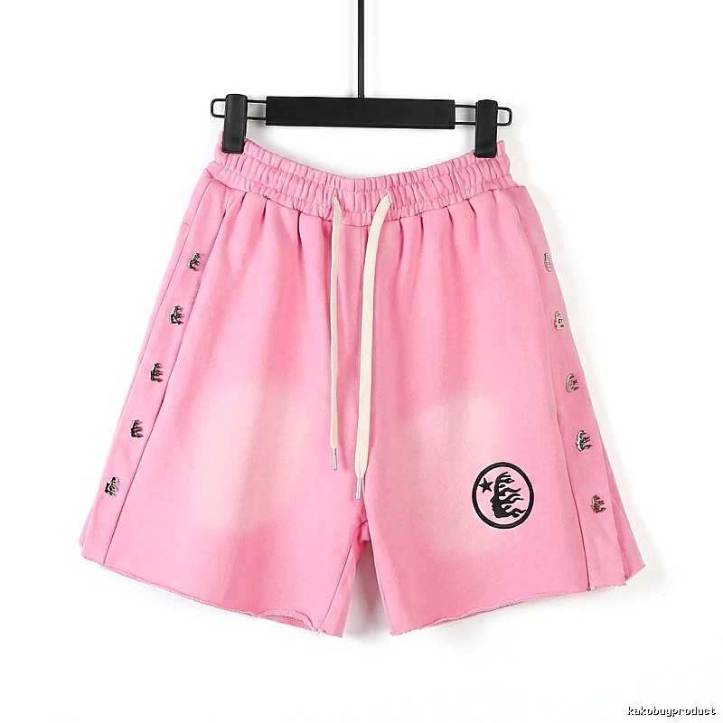 Hellstar trendy brand pink shorts