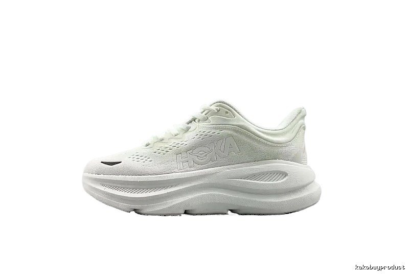 HOKA white trendy sports shoes