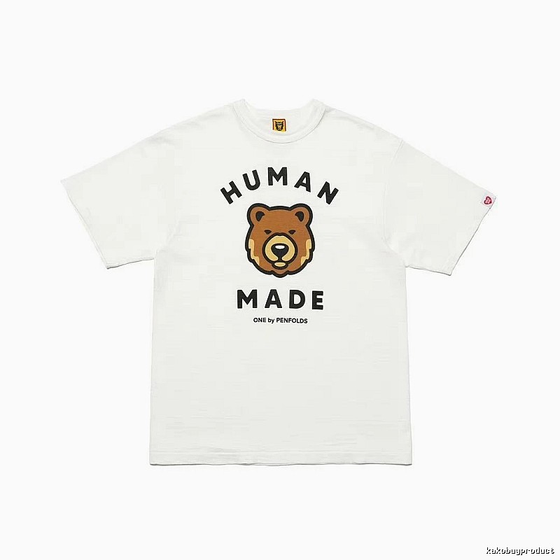 HUMAN MADE Bear Head Japanese Retro White T-Shirt