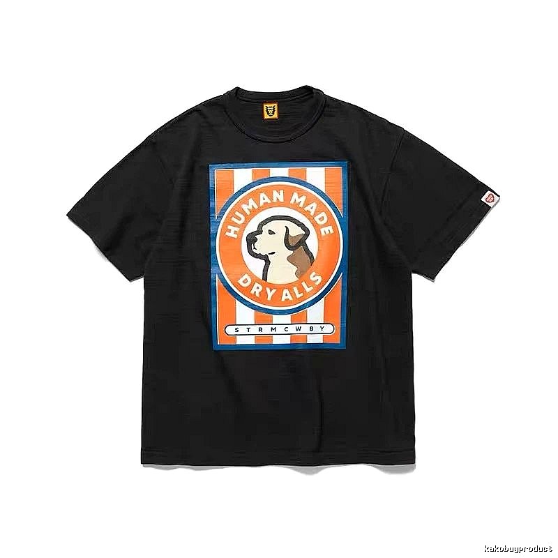 HUMAN MADE DRYALLS Vintage Style Black T-shirt