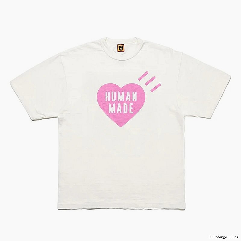 Human Made Patterned Heart logo T-shirt Black Green Human with Polished Detail