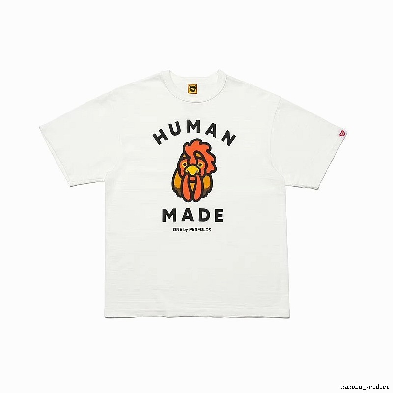 HUMAN MADE x Le Coq Sportif Co-branded Japanese Streetwear White T-Shirt