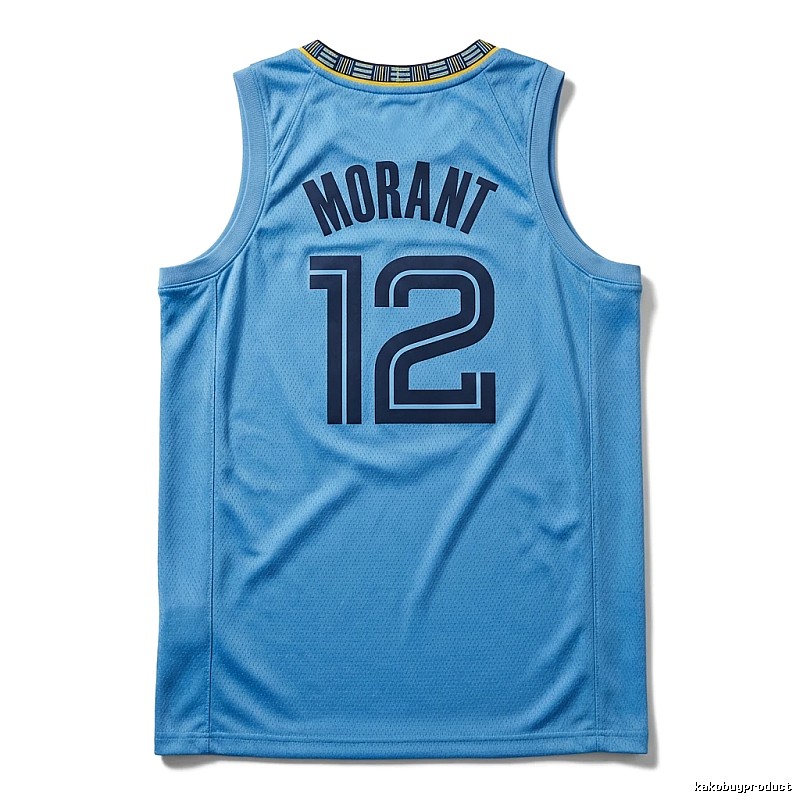 Ja Morant series basketball-style blue jersey